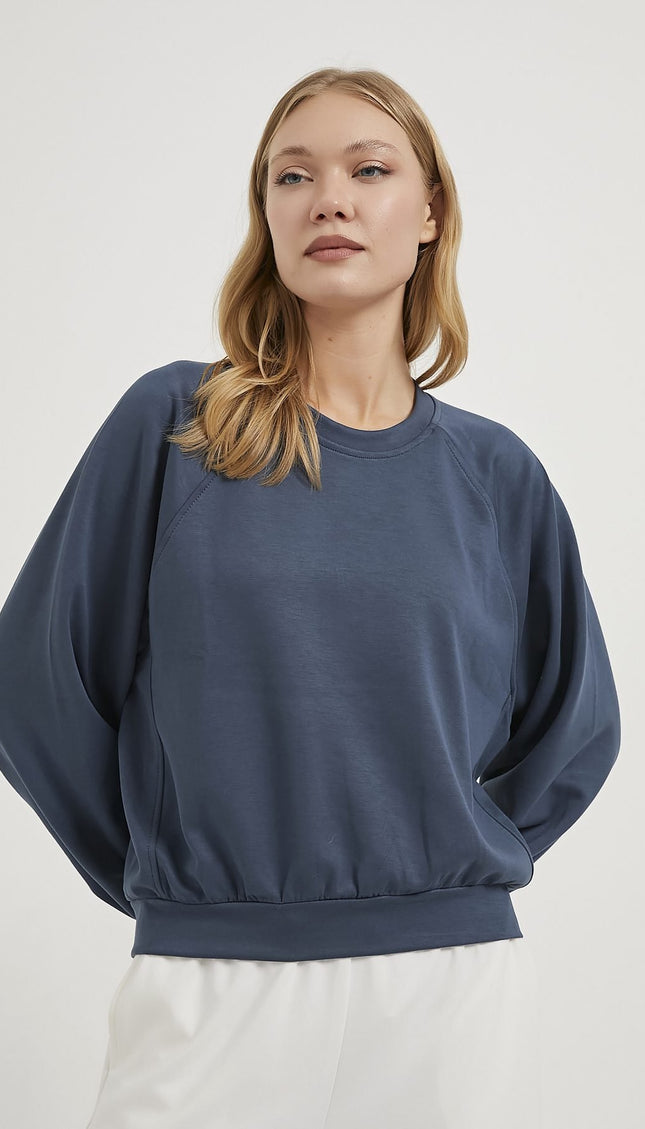 Damenpullover aus Modal mit hohem Kragen