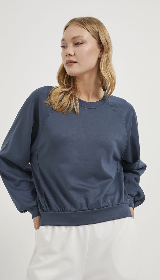 Damenpullover aus Modal mit hohem Kragen