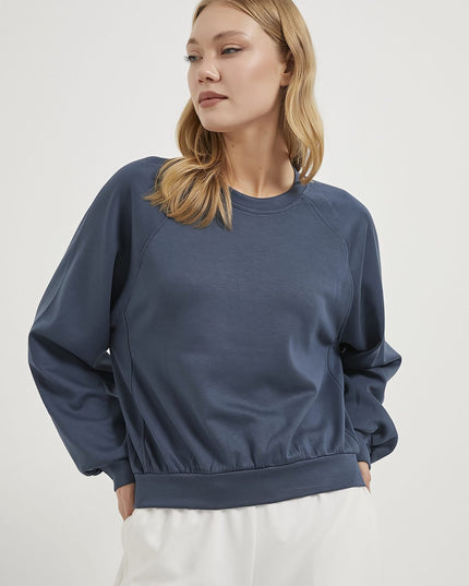 Damenpullover aus Modal mit hohem Kragen