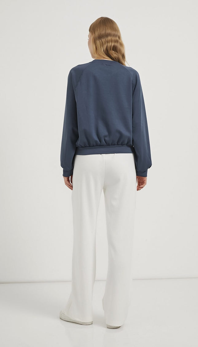 Damenpullover aus Modal mit hohem Kragen