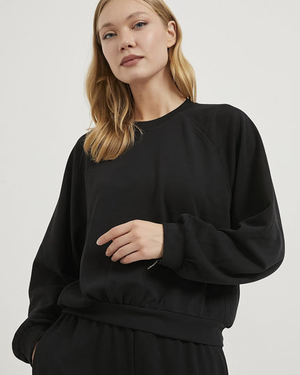 Damenpullover aus Modal mit hohem Kragen