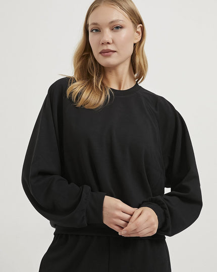 Damenpullover aus Modal mit hohem Kragen