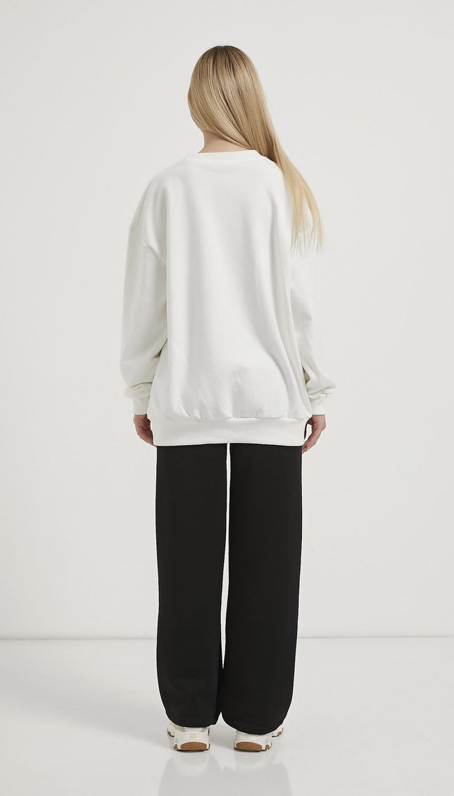 Damenpullover mit Kirschmuster