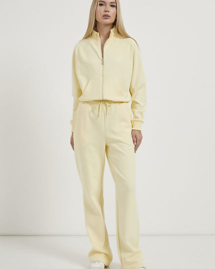 Damen‑Sweatshirt mit Taschen und Reißverschlussdetails