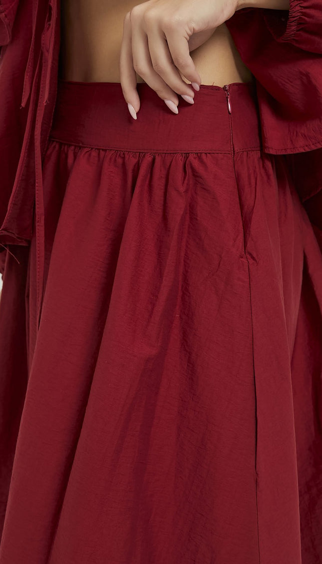 Damen‑Faltenrock in Maxilänge