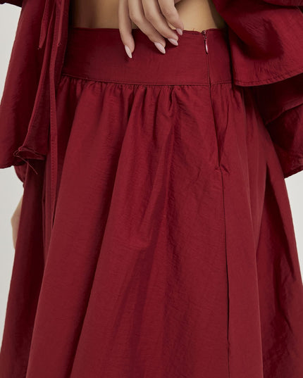 Damen‑Faltenrock in Maxilänge