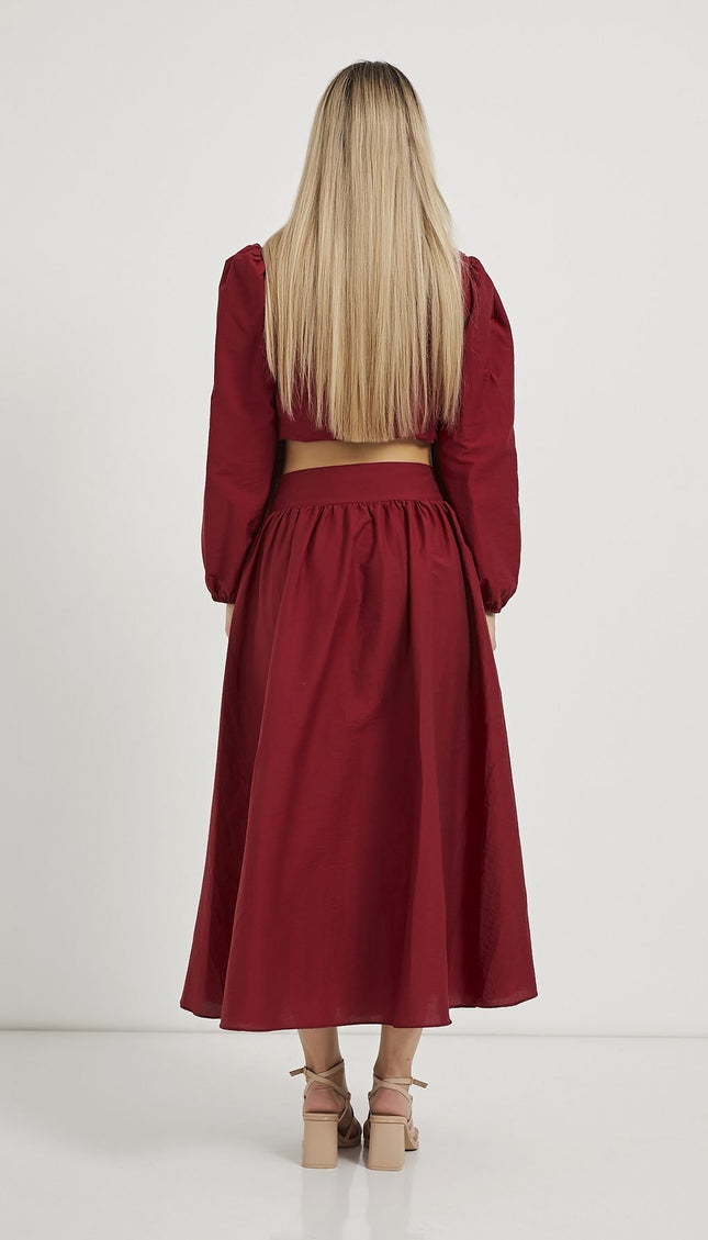 Damen‑Faltenrock in Maxilänge