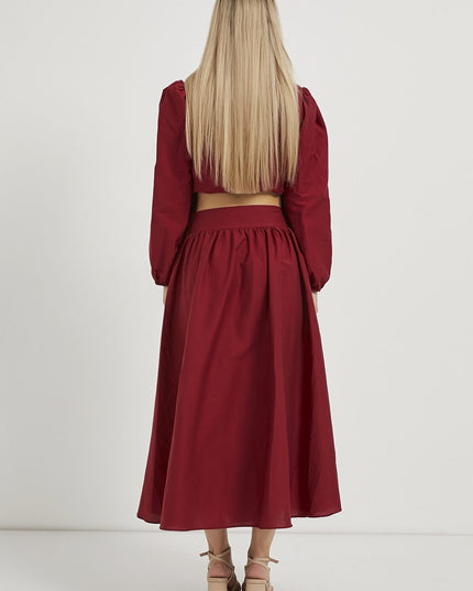 Damen‑Faltenrock in Maxilänge