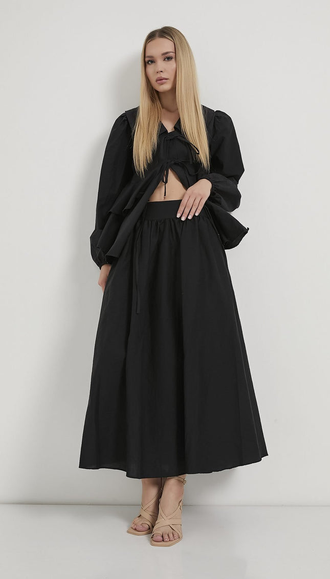 Damen‑Faltenrock in Maxilänge