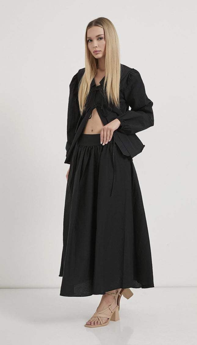 Damen‑Faltenrock in Maxilänge