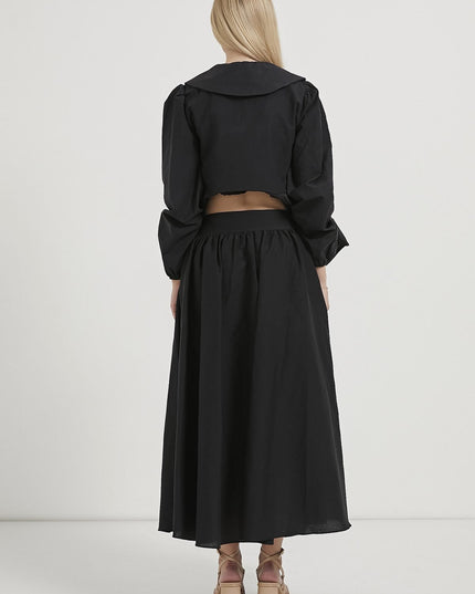 Damen‑Faltenrock in Maxilänge