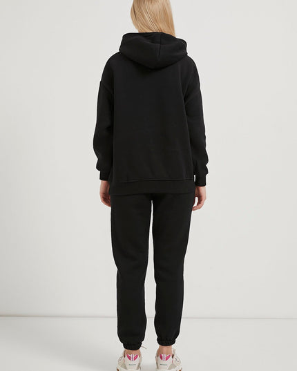 Damenkapuzenpullover mit Reissverschlusskragen