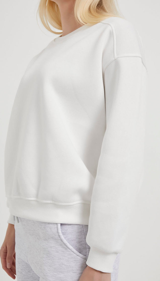 Damenpullover mit Radkragenpaspels