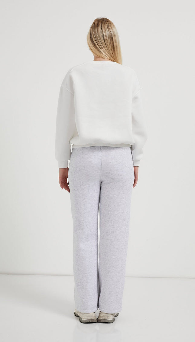 Damenpullover mit Radkragenpaspels