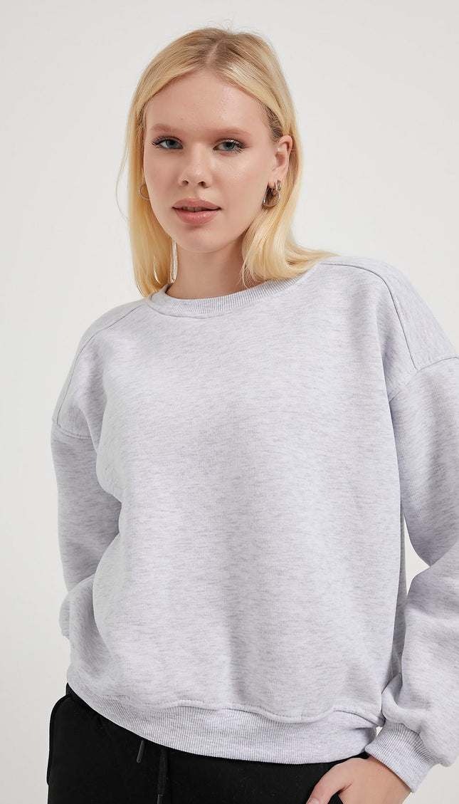 Damenpullover mit Radkragenpaspels