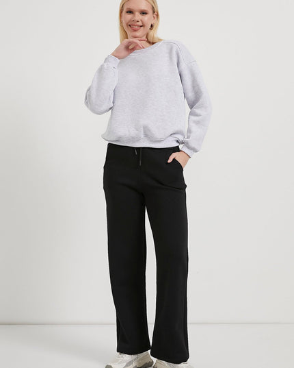 Damenpullover mit Radkragenpaspels