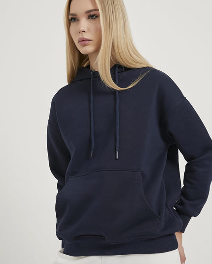 Kangaroo-Taschen-Übergrosser Hooded Damenpullover