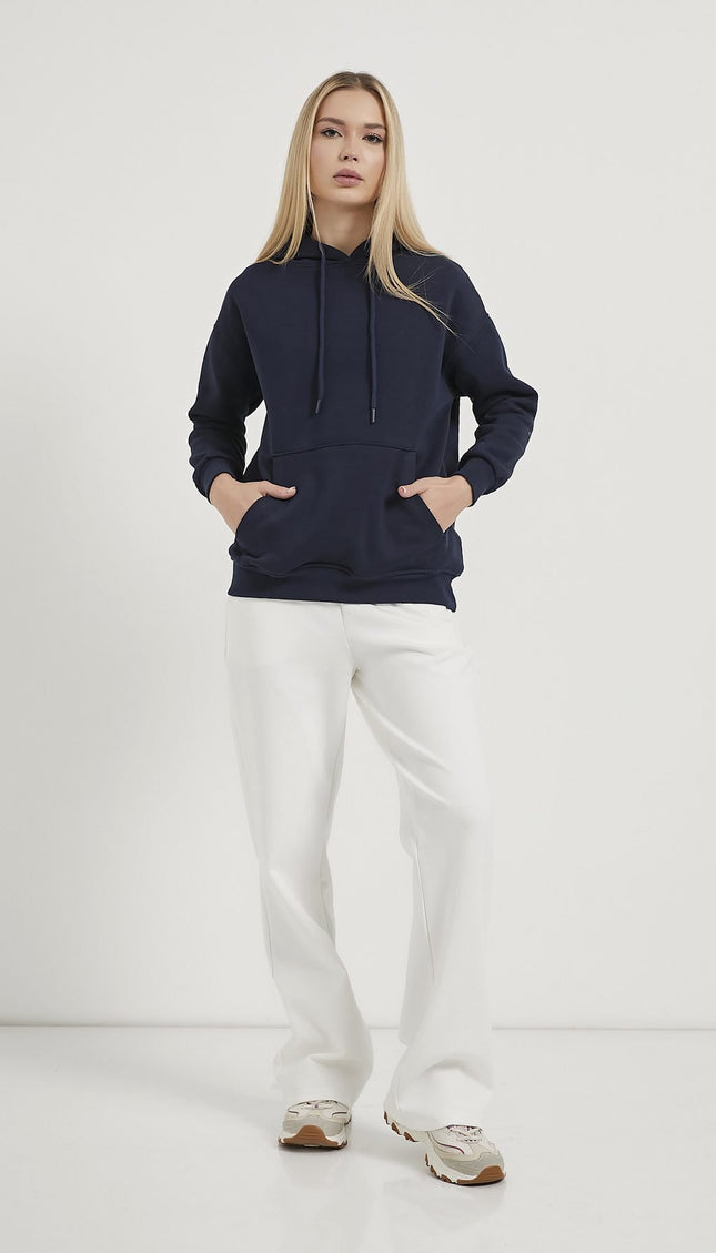 Kangaroo-Taschen-Übergrosser Hooded Damenpullover