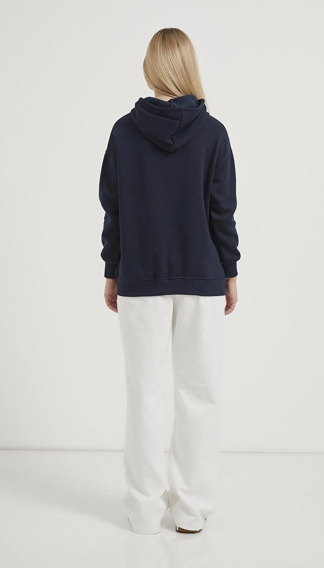 Kangaroo-Taschen-Übergrosser Hooded Damenpullover