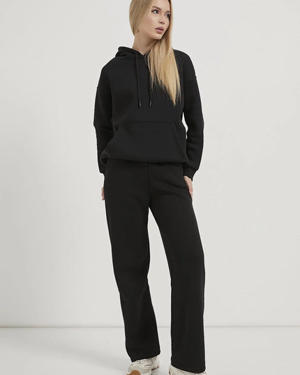 Kangaroo-Taschen-Übergrosser Hooded Damenpullover