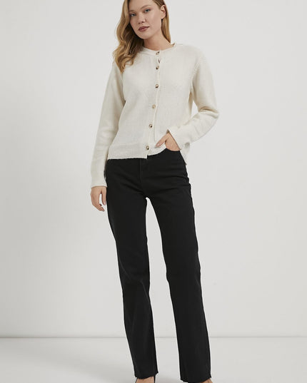 Schillernde Premium-Strickjacke für Damen