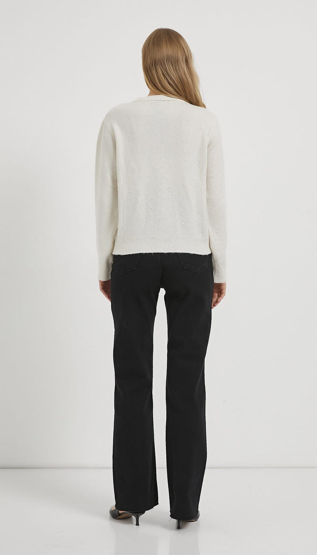 Schillernde Premium-Strickjacke für Damen