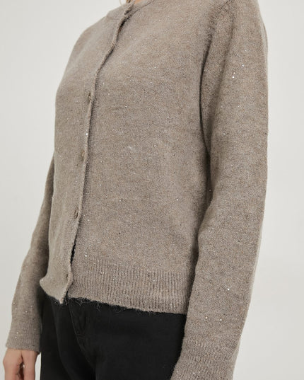 Schillernde Premium-Strickjacke für Damen