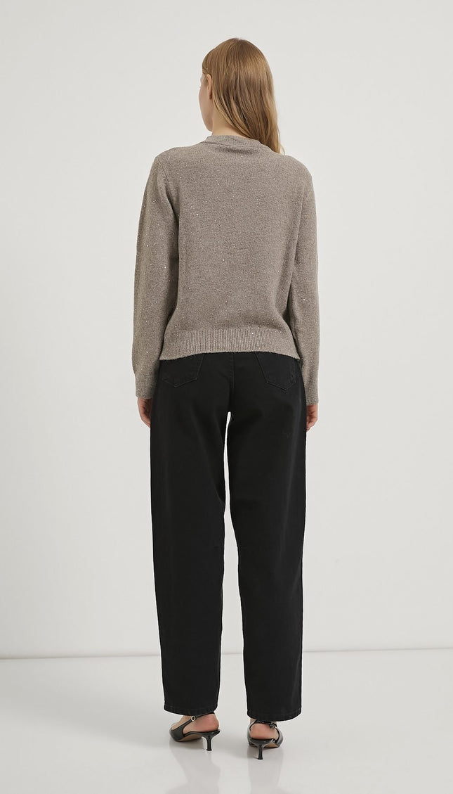 Schillernde Premium-Strickjacke für Damen