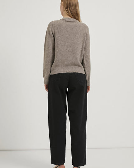 Schillernde Premium-Strickjacke für Damen