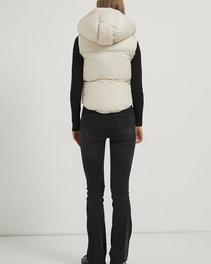 Damen-Steppweste mit Kapuze