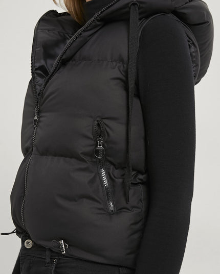 Damen-Steppweste mit Kapuze