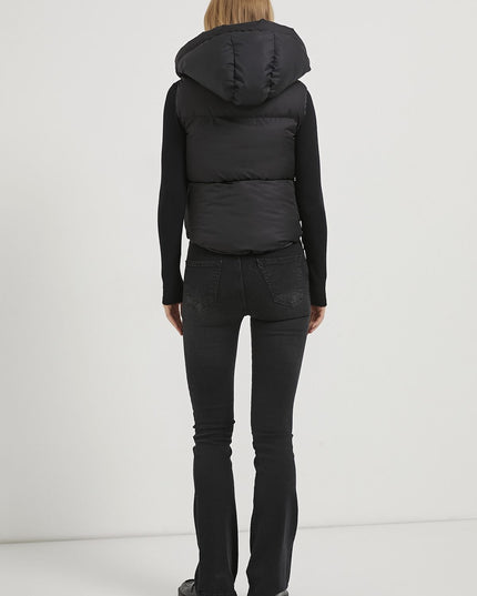 Damen-Steppweste mit Kapuze