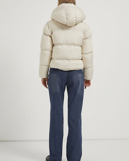 Damenjacke mit Kapuzenhut und Reissverschluss