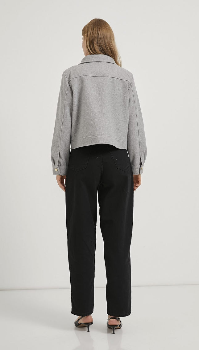 Damenjacke mit Reißverschluss und Klappentaschen