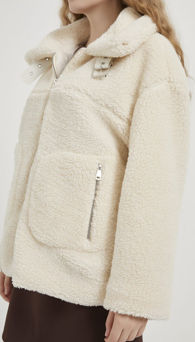 Jacke mit Plüschiger