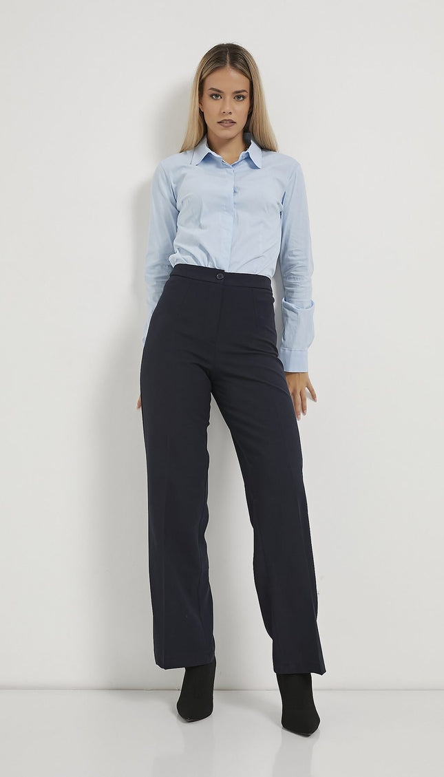 Damen-Palazzo-Hose mit hoher Taille
