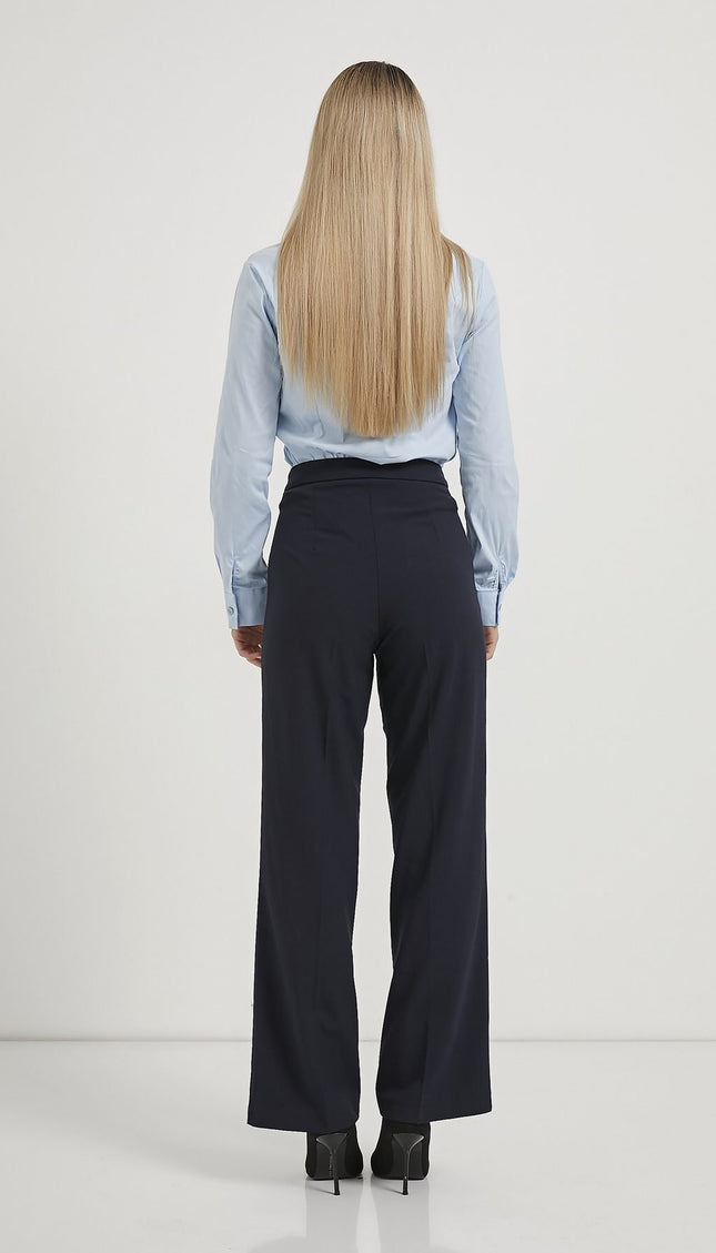 Damen-Palazzo-Hose mit hoher Taille