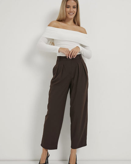 Doppelt plissierte Damen-Ballonhose