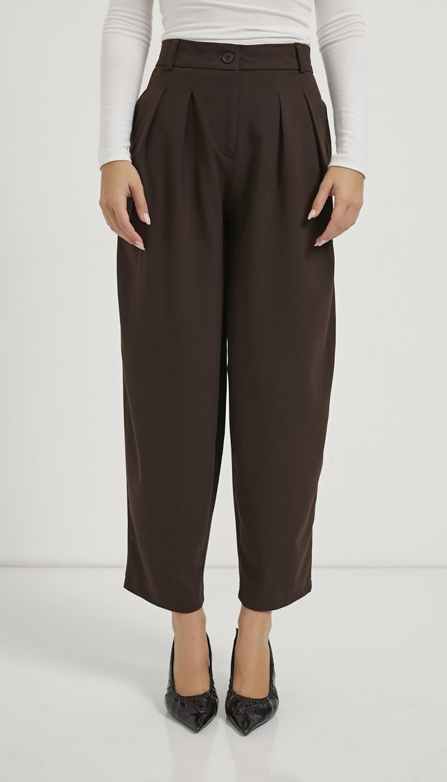 Doppelt plissierte Damen-Ballonhose