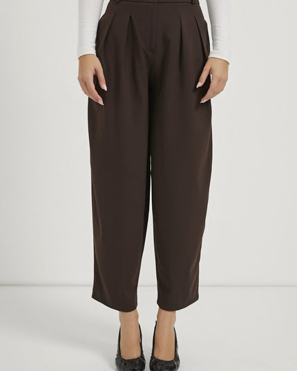 Doppelt plissierte Damen-Ballonhose