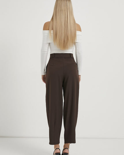 Doppelt plissierte Damen-Ballonhose