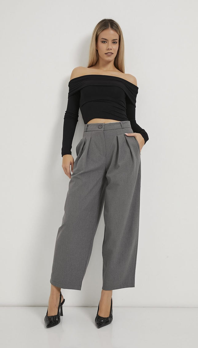 Doppelt plissierte Damen-Ballonhose