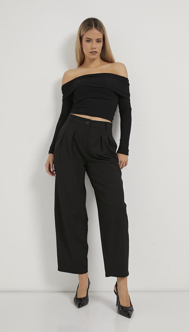 Doppelt plissierte Damen-Ballonhose