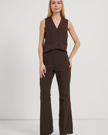Damen-Palazzo-Hose mit hoher Taille