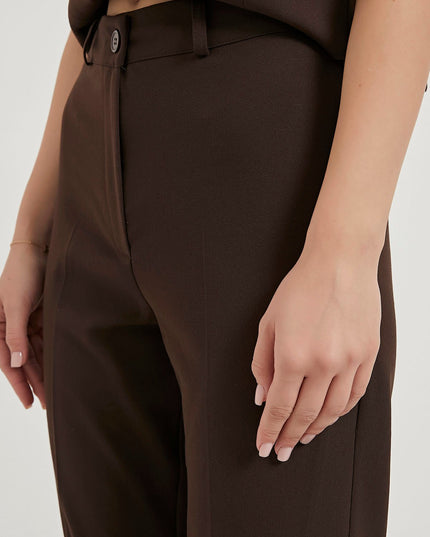 Damen-Palazzo-Hose mit hoher Taille