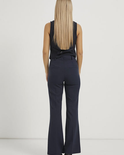 Damen-Palazzo-Hose mit hoher Taille
