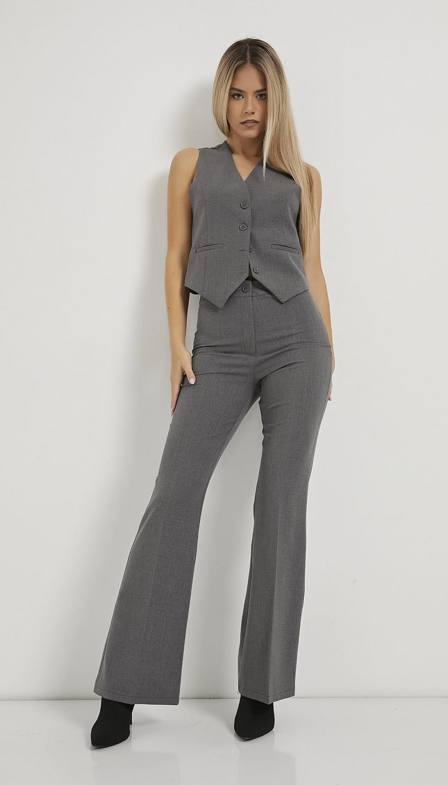 Damen-Palazzo-Hose mit hoher Taille