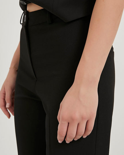 Damen-Palazzo-Hose mit hoher Taille