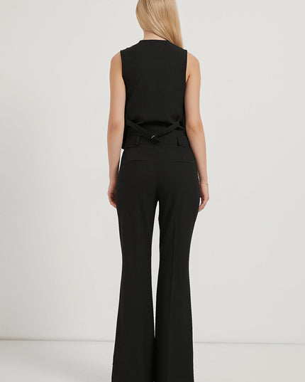 Damen-Palazzo-Hose mit hoher Taille