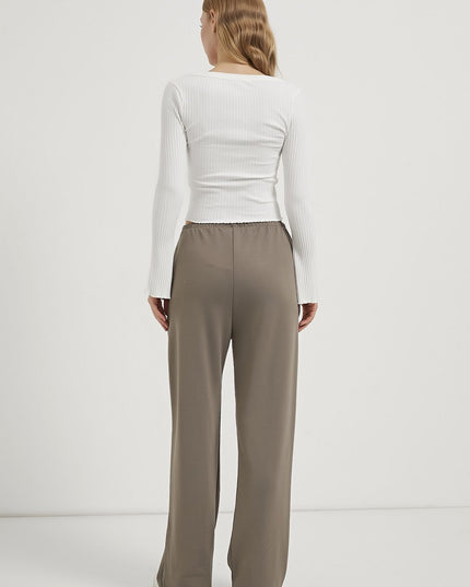 Damen‑Ripp‑Top mit V‑Ausschnitt